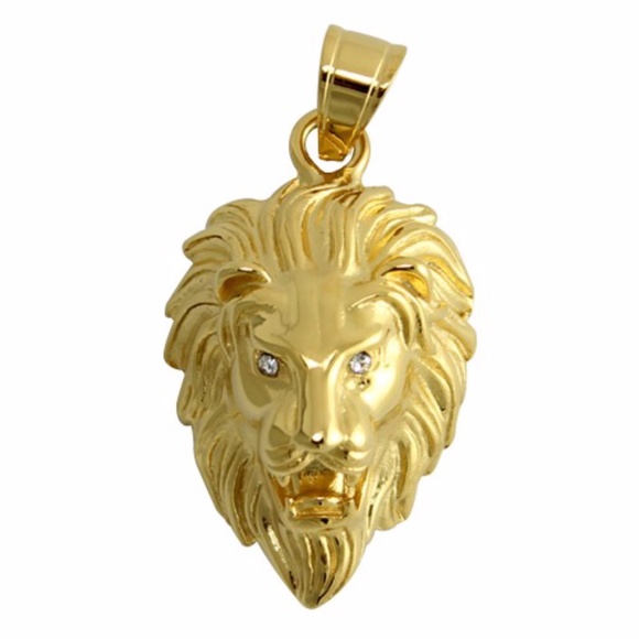 Braveheart Gold PVD Lion Head Stainless Steel